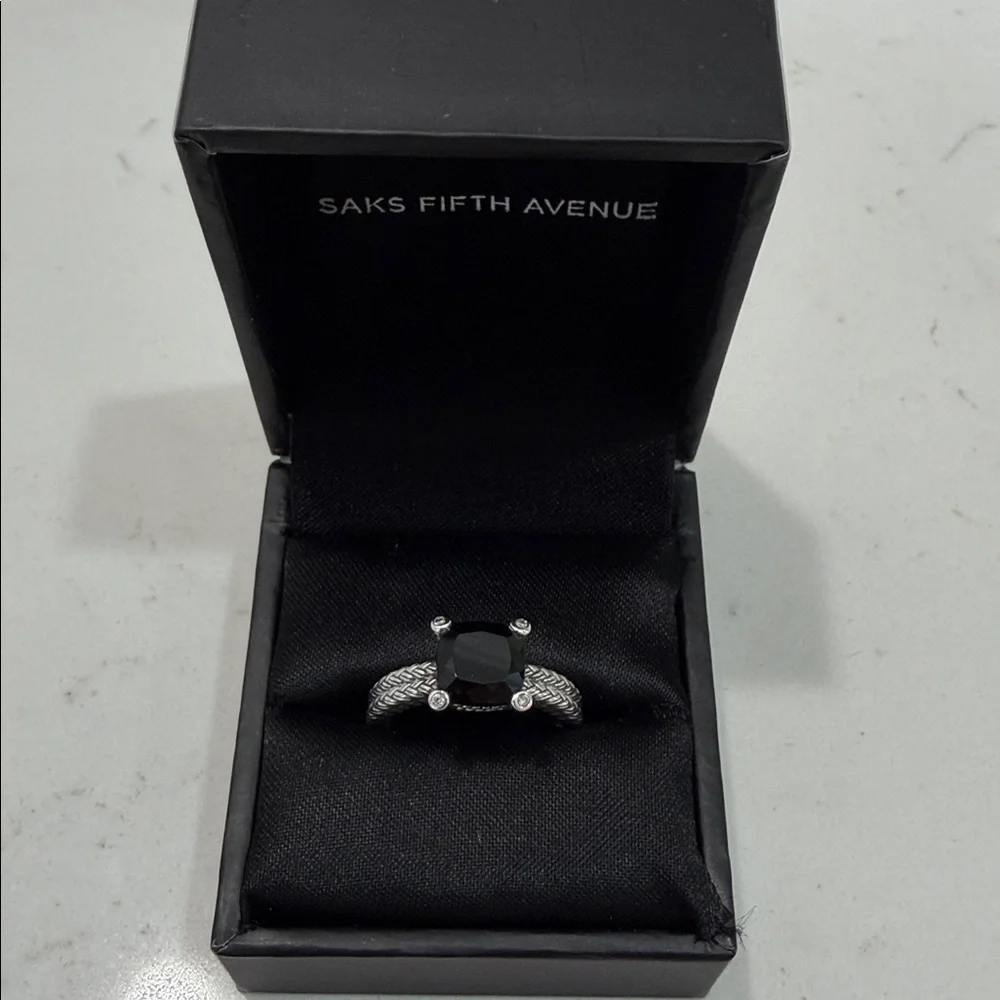 Effy Onyx Diamond Ring